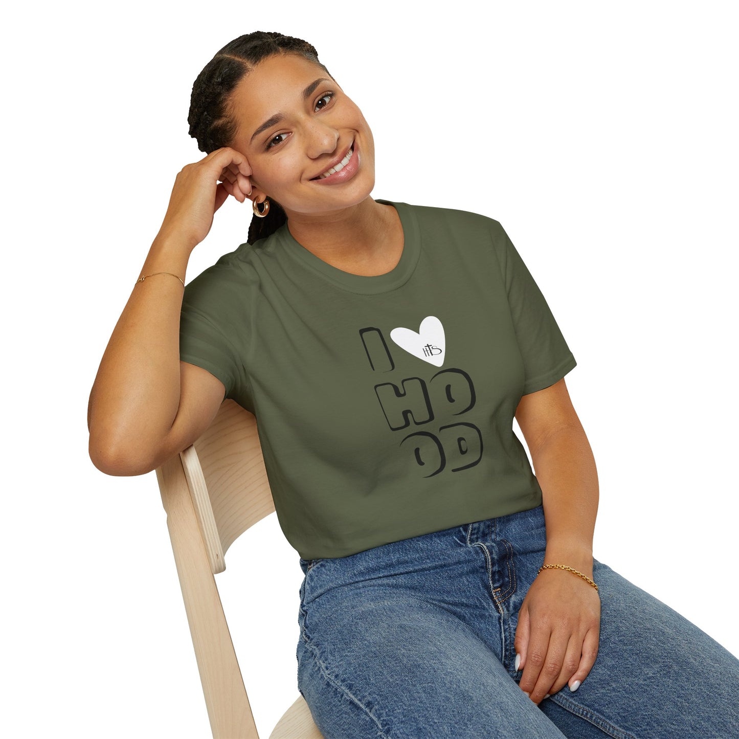HT- I Love Hood Color Tee