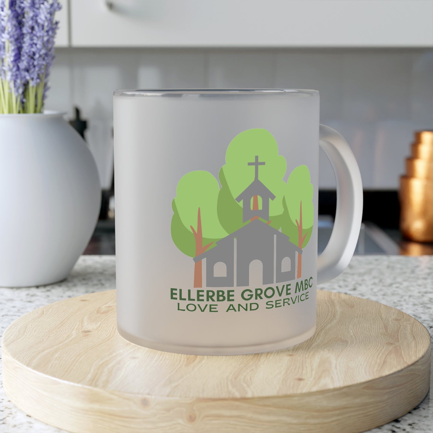 Ellerbe Grove MBC Frosted Glass Mug