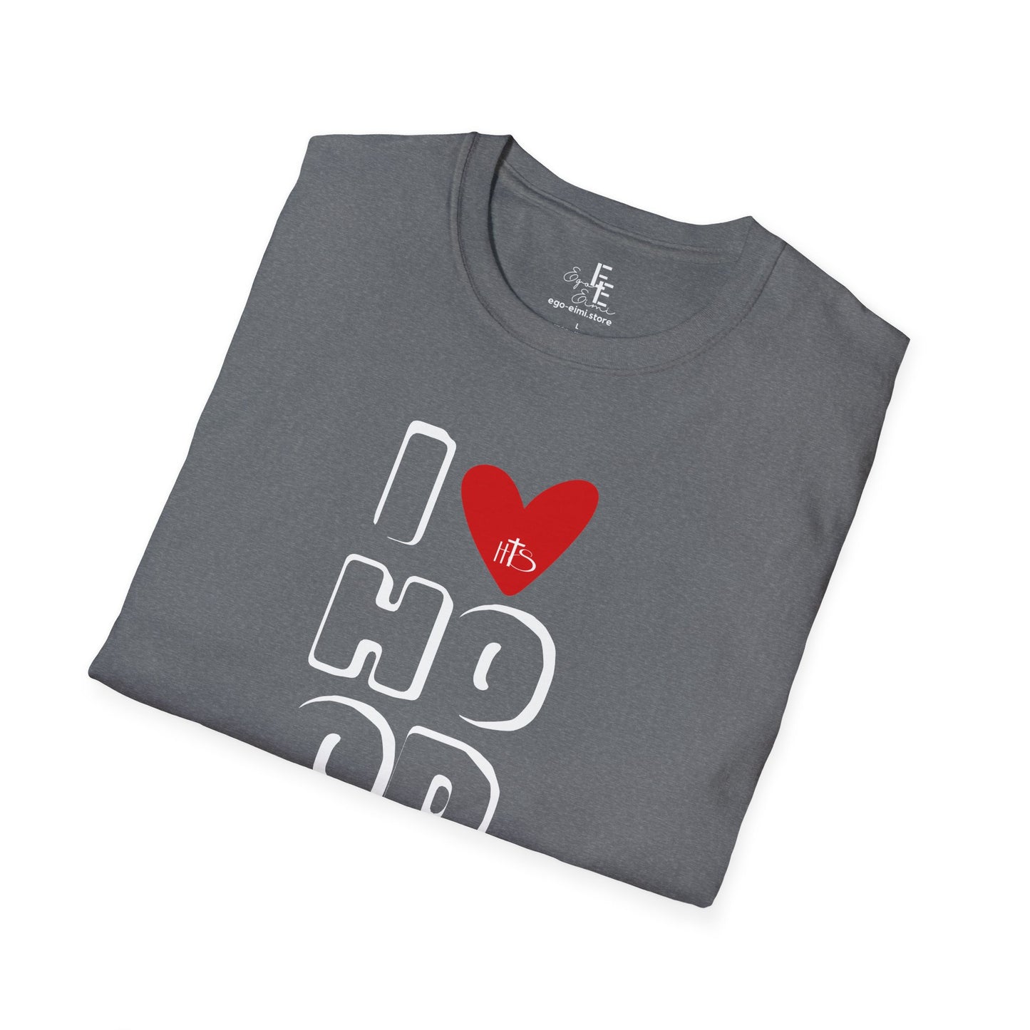 HT- I Love Hood Black and Gray Tee