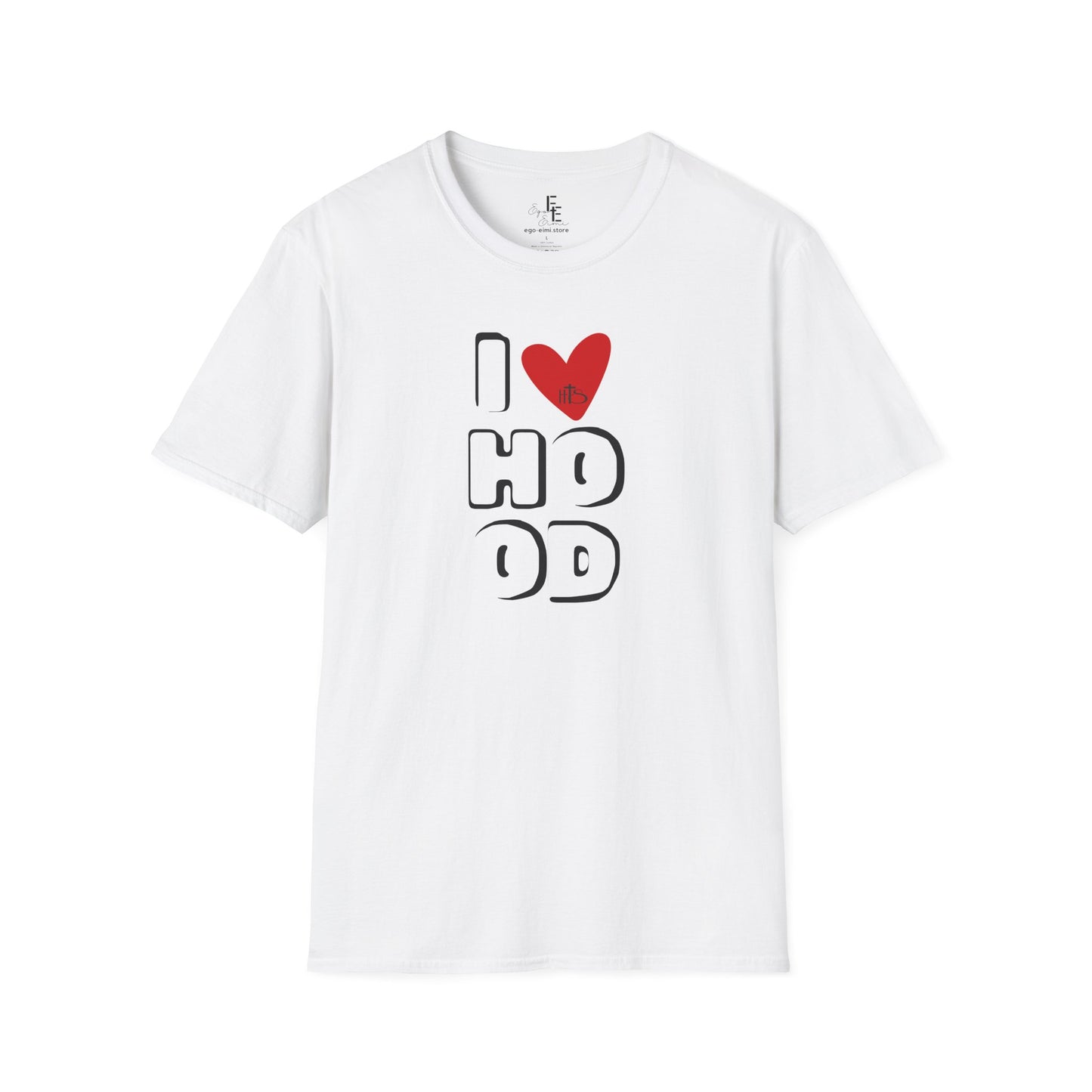 HT- I Love Hood White Tee