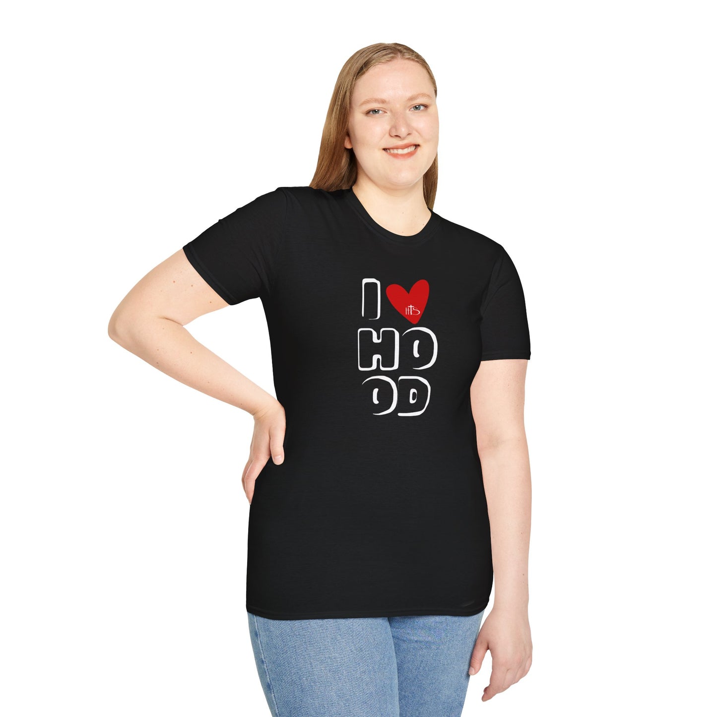 HT- I Love Hood Black and Gray Tee