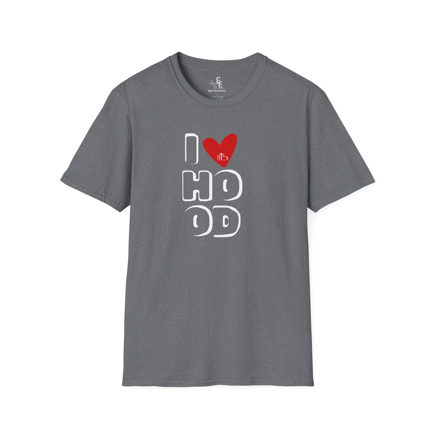 HT- I Love Hood Black and Gray Tee