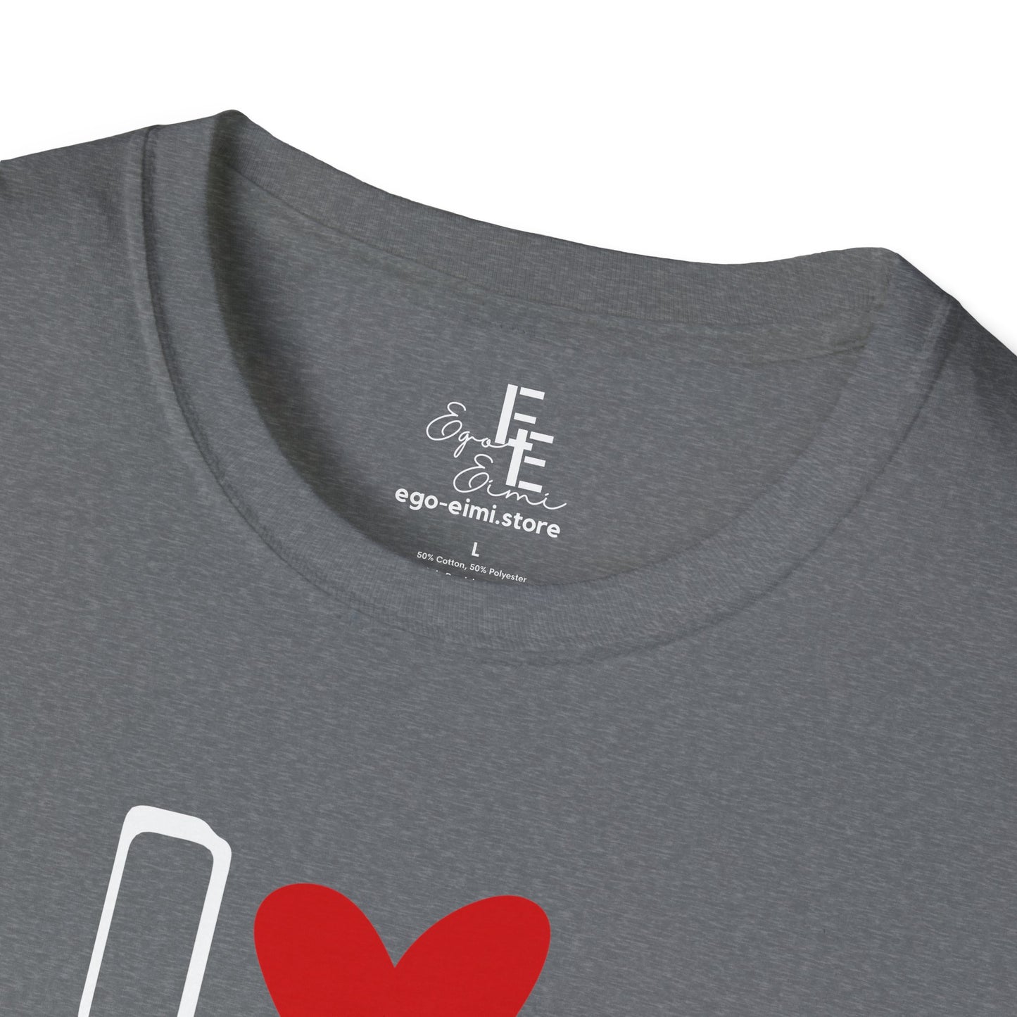 HT- I Love Hood Black and Gray Tee