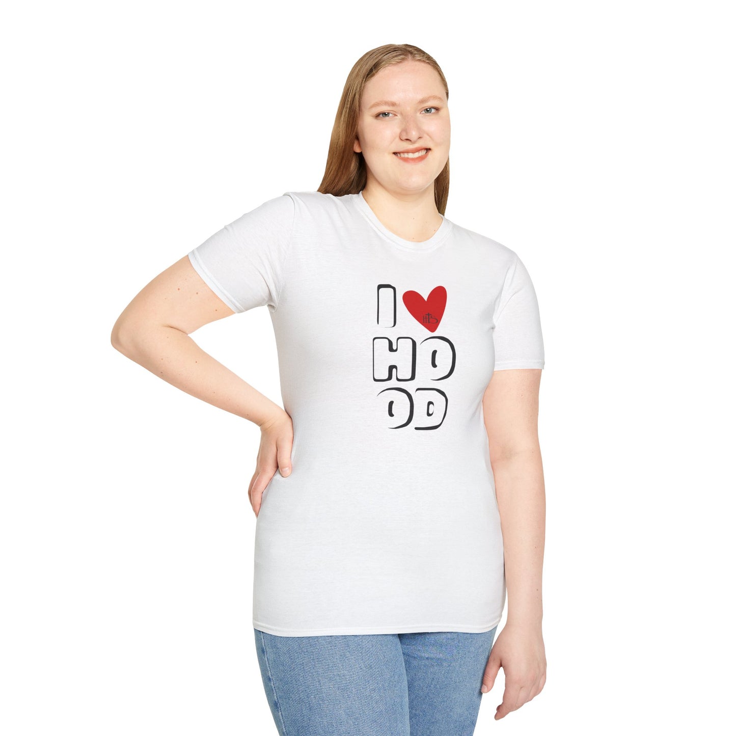 HT- I Love Hood White Tee