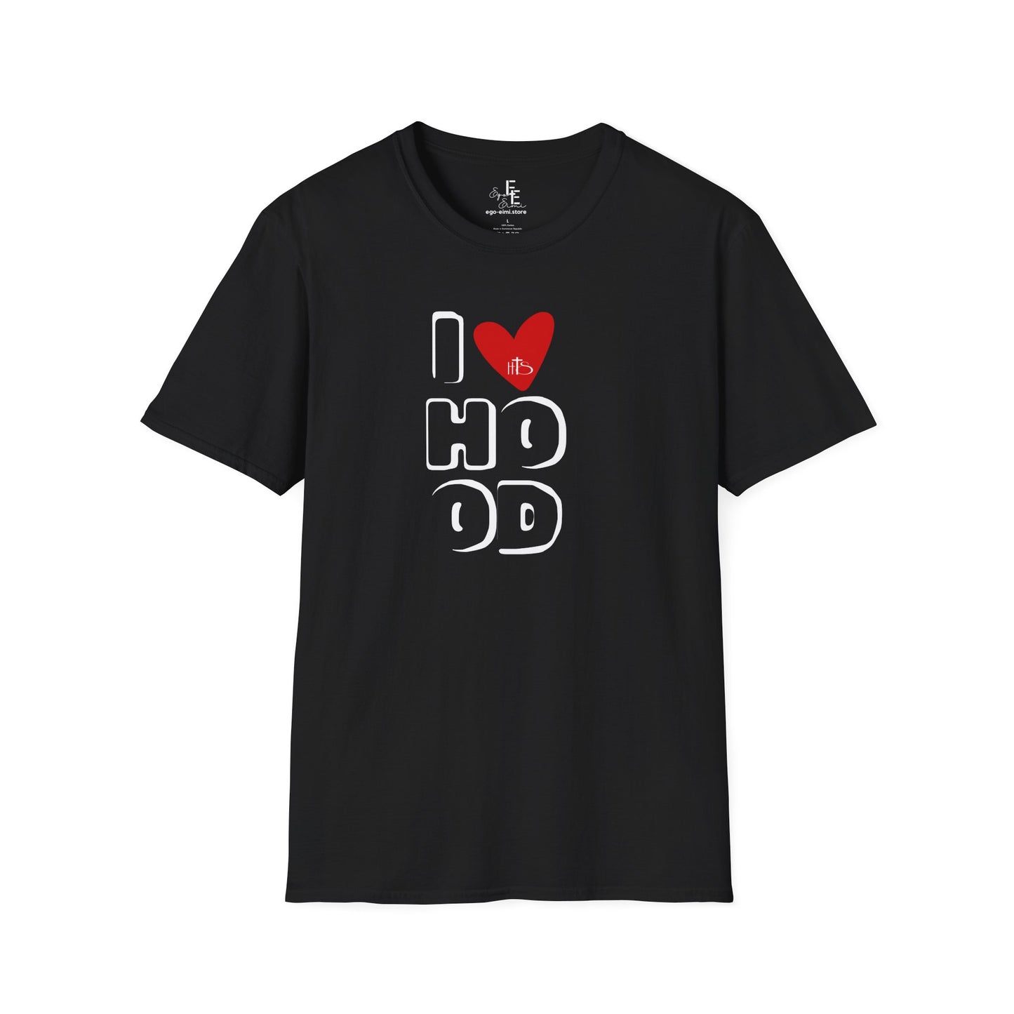 HT- I Love Hood Black and Gray Tee