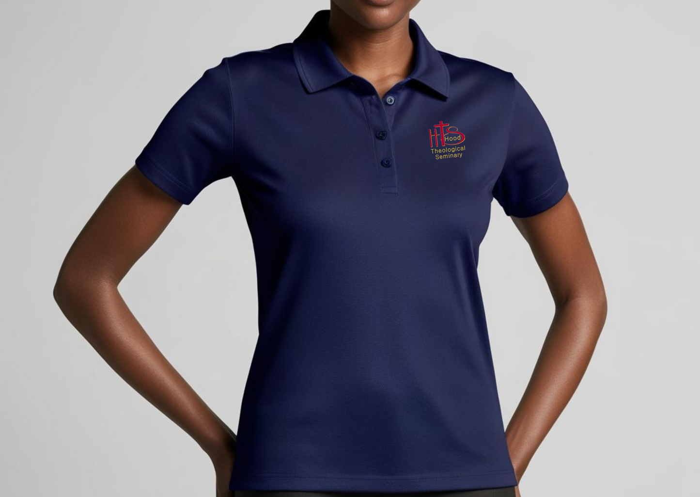 HT- Embroidered Hood Polo Shirt Female