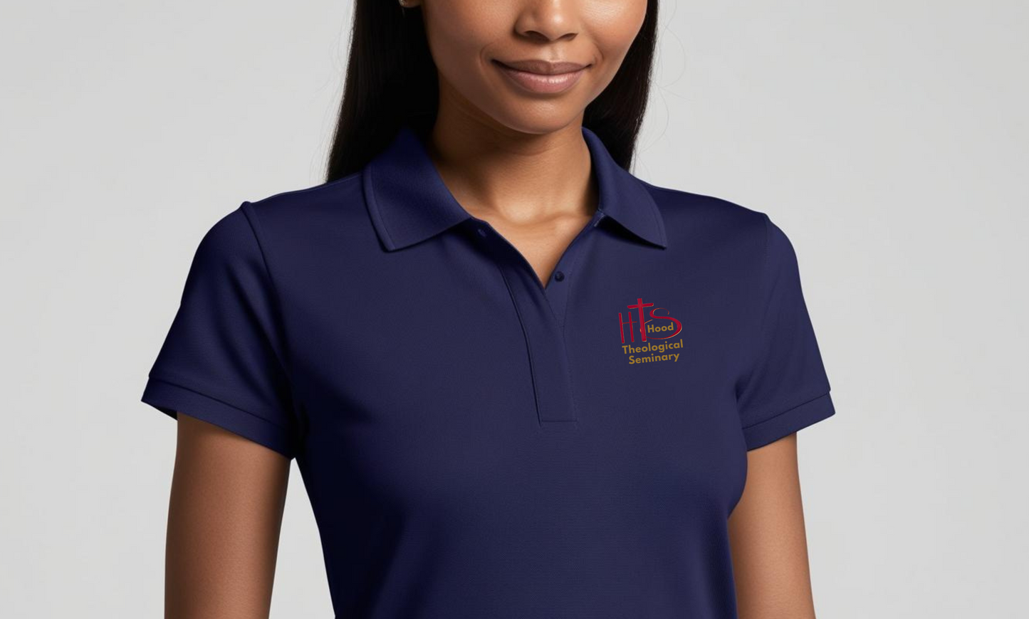 HT- Embroidered Hood Polo Shirt Female