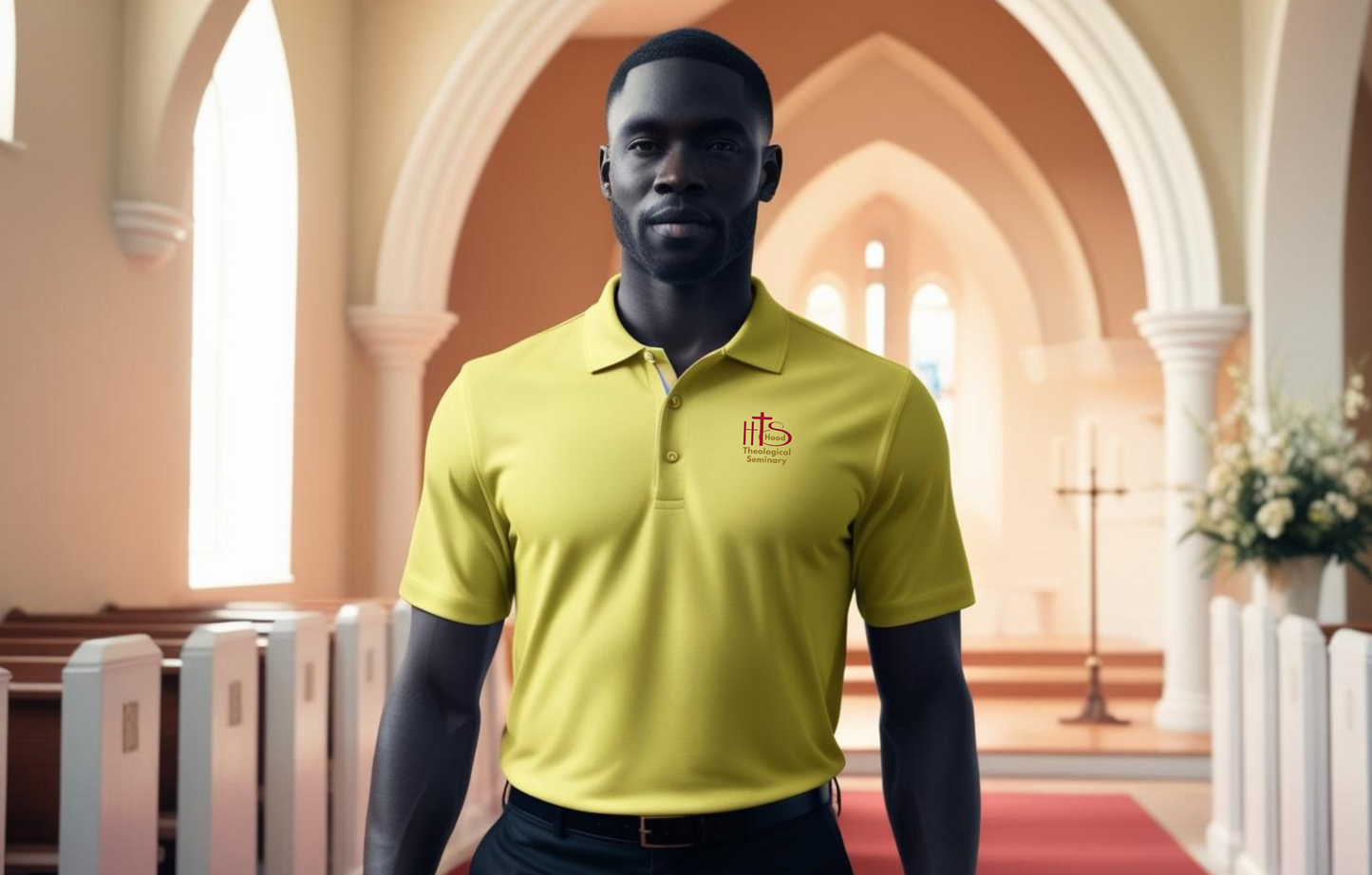 HT- Embroidered Hood Polo Shirt Male