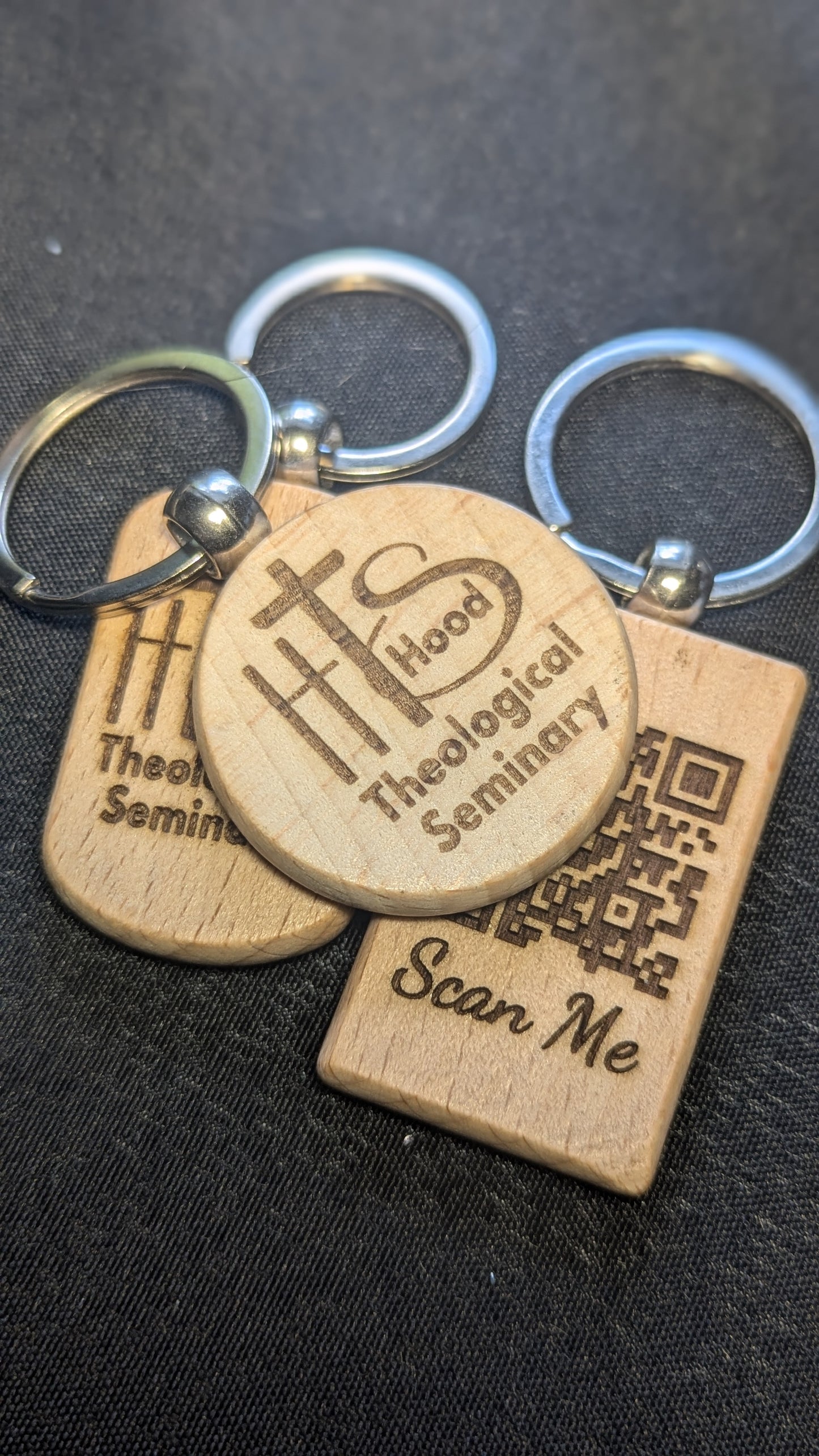 HT- Engraved Wooden Keychain