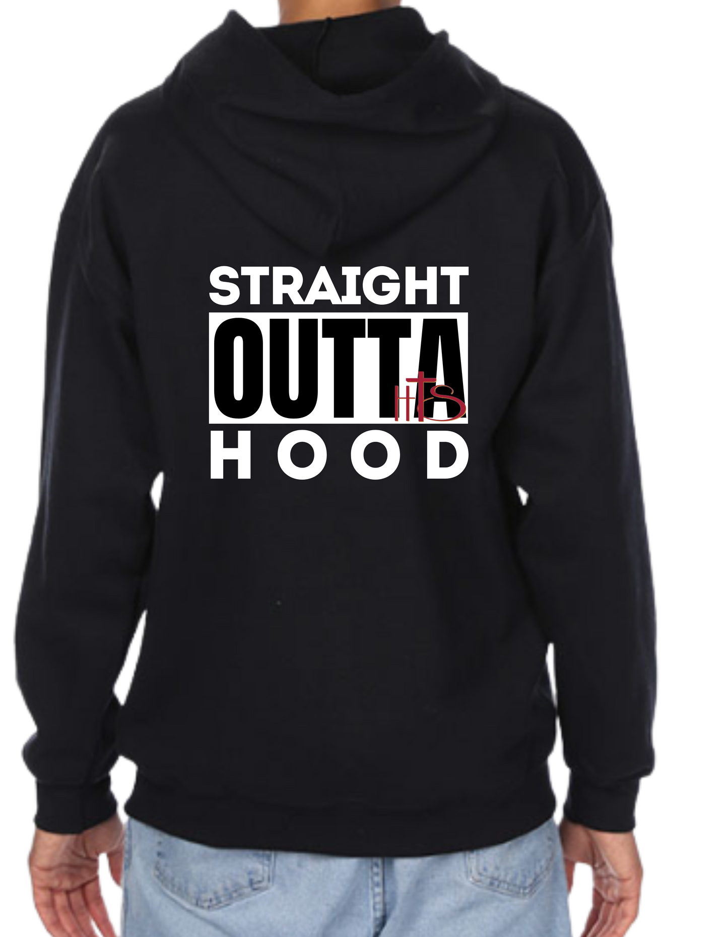 HT- HTS Straight Outta Hood Full Zip Hoodie