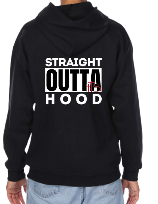 HT- HTS Straight Outta Hood Full Zip Hoodie