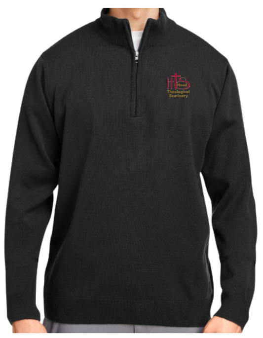 HT- HTS Embroidered Unisex Quarter Zip Sweater