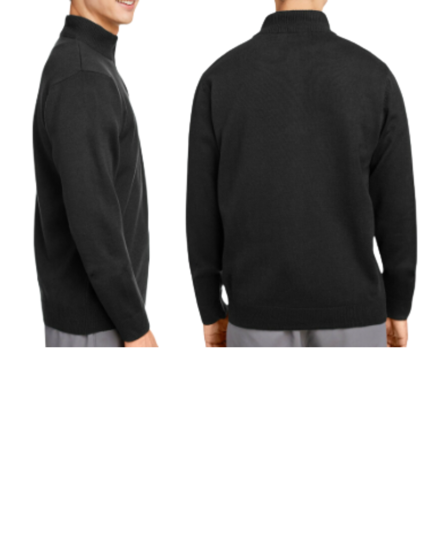 HT- HTS Embroidered Unisex Quarter Zip Sweater