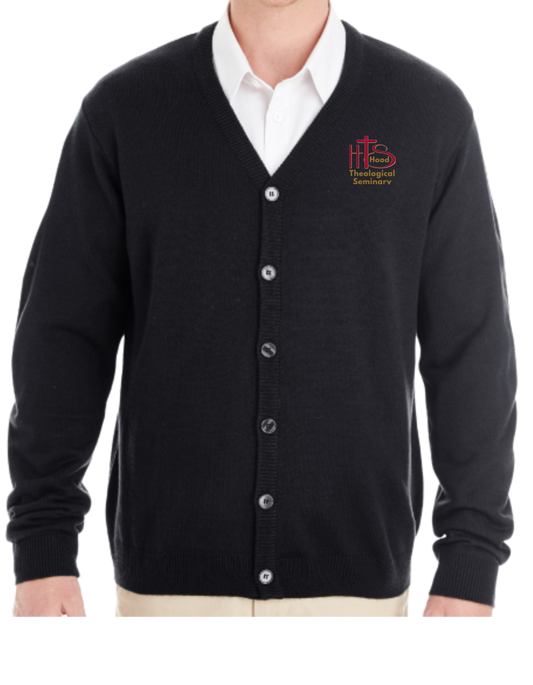 HT- HTS Embroidered Men's Button-Front Sweater