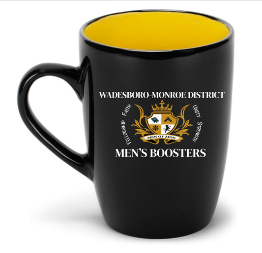 Men's Booster 16oz Black and Yellow Glossy Mug