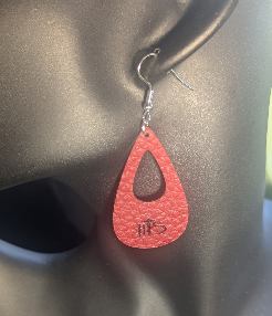 HT- Handmade Leather Earrings featuring HTS